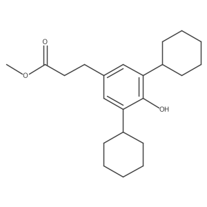 Methyl 3-(3,5-dicyclohexyl-4-hydroxyphenyl)propionate结构式