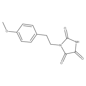 1-[2-(4-Methoxyphenyl)ethyl]imidazolidine-2,4,5-trione Structure