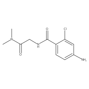 2-[(4-amino-2-chlorophenyl)formamido]-N,N-dimethylacetamide Structure