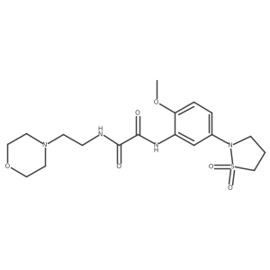 N1-(5-(1,1-dioxidoisothiazolidin-2-yl)-2-methoxyphenyl)-N2-(2-morpholinoethyl)oxalamide Structure
