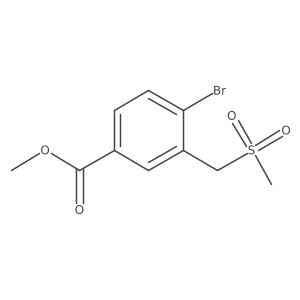 Methyl 4-bromo-3-((methylsulfonyl)methyl)benzoate Structure