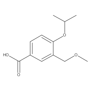 4-Isopropoxy-3-(methoxymethyl)benzoic acid结构式