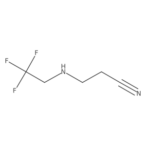 3-[(2,2,2-Trifluoroethyl)amino]propanenitrile结构式