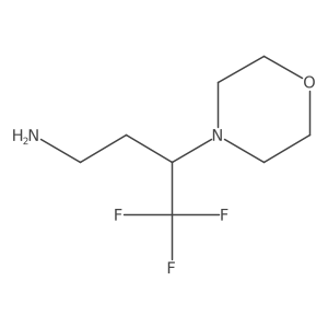 4,4,4-Trifluoro-3-morpholinobutan-1-amine结构式