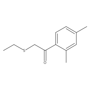 1-(2,4-Dimethylphenyl)-2-(ethylsulfanyl)ethan-1-one Structure