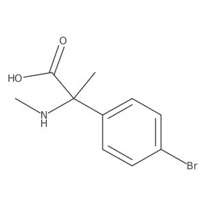 2-(4-Bromophenyl)-2-(methylamino)propanoic acid Structure