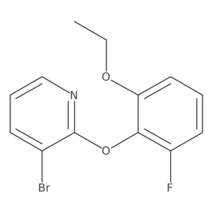 3-Bromo-2-(2-ethoxy-6-fluorophenoxy)pyridine Structure