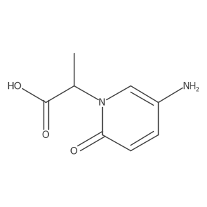 2-(5-Amino-2-oxo-1,2-dihydropyridin-1-yl)propanoic acid Structure