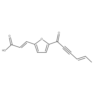 2-Propenoic acid, 3-[5-(1-oxo-4-hexen-2-ynyl)-2-furanyl]-结构式
