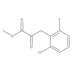 Methyl 3-(2-chloro-6-fluorophenyl)-2-oxopropanoate结构式