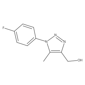 [1-(4-fluorophenyl)-5-methyl-1H-1,2,3-triazol-4-yl]methanol结构式