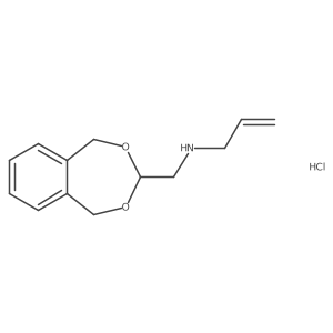 Allyl-(5,9-dihydro-6,8-dioxa-benzocyclo-hepten-7-ylmethyl)-amine hydrochloride Structure