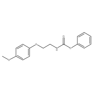 Phenyl N-[2-[(4-methoxyphenyl)thio]ethyl]carbamate结构式