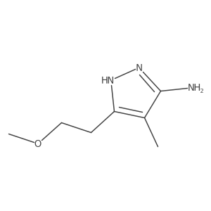 3-(2-methoxyethyl)-4-methyl-1H-pyrazol-5-amine Structure