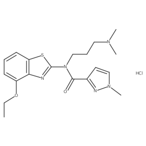 N-(3-(dimethylamino)propyl)-N-(4-ethoxybenzo[d]thiazol-2-yl)-1-methyl-1H-pyrazole-3-carboxamide hydrochloride Structure