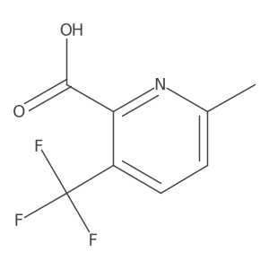 6-Methyl-3-(trifluoromethyl)picolinic acid Structure