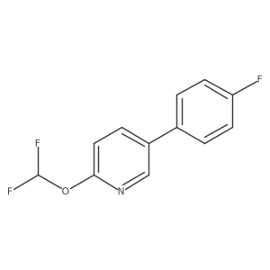 2-(Difluoromethoxy)-5-(4-fluorophenyl)pyridine结构式