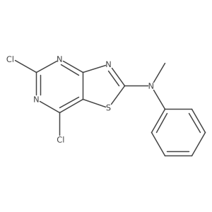 5,7-Dichloro-N-methyl-N-phenylthiazolo[4,5-d]pyrimidin-2-amine Structure