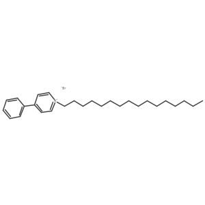1-Hexadecyl-4-phenylpyridinium bromide结构式