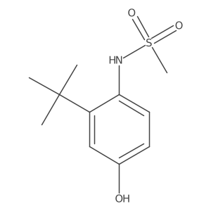 N-(2-Tert-butyl-4-hydroxyphenyl)methanesulfonamide结构式