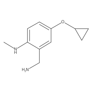 2-(Aminomethyl)-4-cyclopropoxy-N-methylaniline Structure