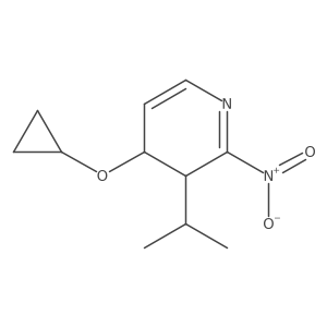 4-Cyclopropoxy-3-isopropyl-2-nitro-3,4-dihydropyridine Structure
