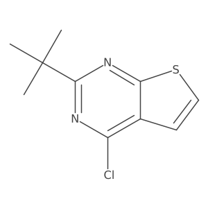 2-Tert-butyl-4-chlorothieno[2,3-d]pyrimidine结构式