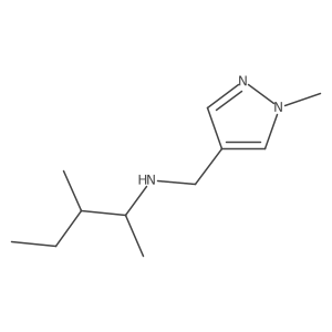 [(1-Methyl-1H-pyrazol-4-yl)methyl](3-methylpentan-2-yl)amine结构式