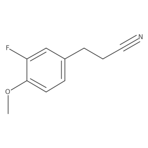 3-(3-Fluoro-4-methoxyphenyl)propanenitrile Structure