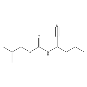 2-methylpropyl N-(1-cyanobutyl)carbamate结构式