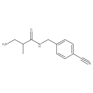 3-amino-N-(4-cyanobenzyl)-2-methylpropanamide Structure