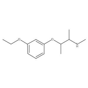 2-Butanamine, 3-(3-ethoxyphenoxy)-N-methyl-结构式
