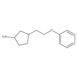 1-(2-Phenoxyethyl)pyrrolidin-3-amine结构式