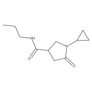 1-cyclopropyl-5-oxo-N-propylpyrrolidine-3-carboxamide结构式