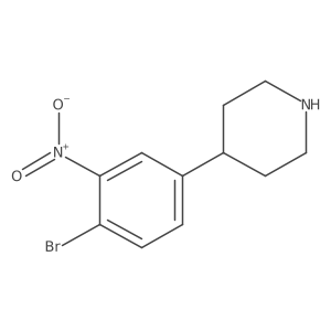 4-(4-Bromo-3-nitrophenyl)piperidine Structure