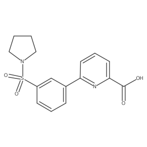 6-[3-(Pyrrolidinylsulfonyl)phenyl]picolinic acid Structure