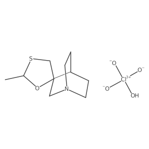 2'-Methylspiro[4-azabicyclo[2.2.2]octane-2,5'-[1,3]oxathiolane] perchlorate (1:1) Structure