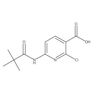 2-Chloro-6-pivalamidonicotinic acid结构式