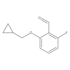 2-Cyclopropylmethoxy-6-fluoro-benzaldehyde Structure