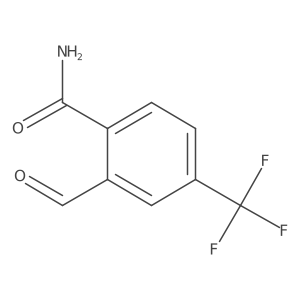 2-Formyl-4-(trifluoromethyl)benzamide结构式