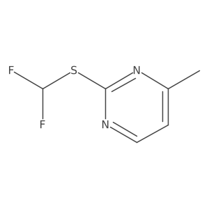 2-((Difluoromethyl)thio)-4-methylpyrimidine结构式