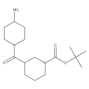 Tert-butyl 3-[(4-aminopiperidin-1-yl)carbonyl]piperidine-1-carboxylate Structure
