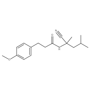 N-(1-cyano-1,3-dimethylbutyl)-3-(4-methoxyphenyl)propanamide Structure