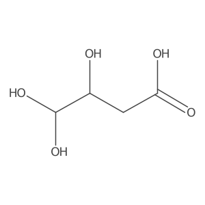Butanoic acid, 3,4,4-trihydroxy- Structure