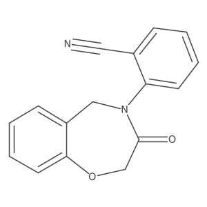 2-(3-oxo-2,3-dihydro-1,4-benzoxazepin-4(5H)-yl)benzonitrile结构式