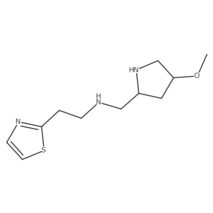 2-Thiazoleethanamine, N-[(4-methoxy-2-pyrrolidinyl)methyl]-结构式