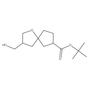 tert-Butyl 3-(hydroxymethyl)-1-oxa-7-azaspiro[4.4]nonane-7-carboxylate Structure