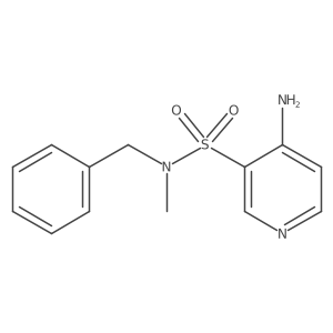 4-amino-N-benzyl-N-methylpyridine-3-sulfonamide结构式