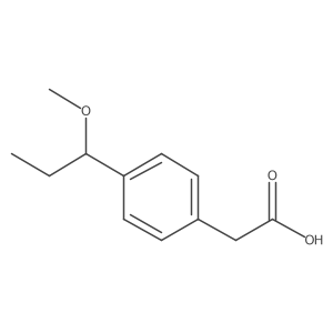 2-(4-(1-Methoxypropyl)phenyl)acetic acid结构式