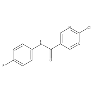 N-(4-fluorophenyl)-2-chloropyrimidine-5-carboxamide结构式
